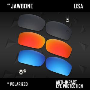 Anti Scratch Polarized Replacement Lenses for-Oakley Jawbone Options