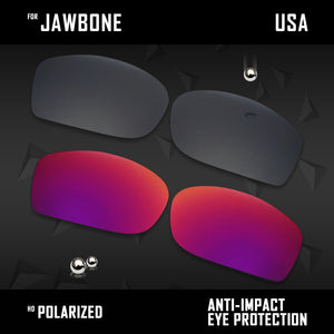 Anti Scratch Polarized Replacement Lenses for-Oakley Jawbone Options