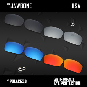 Anti Scratch Polarized Replacement Lenses for-Oakley Jawbone Options