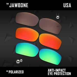 Anti Scratch Polarized Replacement Lenses for-Oakley Jawbone Options