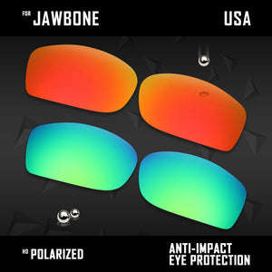 Anti Scratch Polarized Replacement Lenses for-Oakley Jawbone Options