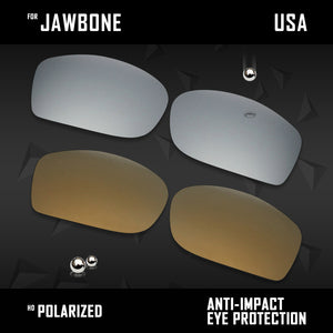 Anti Scratch Polarized Replacement Lenses for-Oakley Jawbone Options