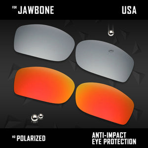 Anti Scratch Polarized Replacement Lenses for-Oakley Jawbone Options