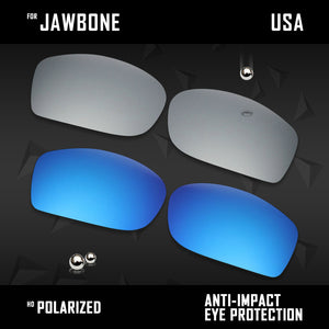 Anti Scratch Polarized Replacement Lenses for-Oakley Jawbone Options