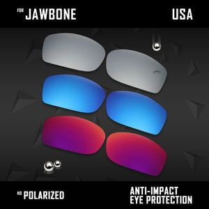 Anti Scratch Polarized Replacement Lenses for-Oakley Jawbone Options