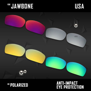 Anti Scratch Polarized Replacement Lenses for-Oakley Jawbone Options