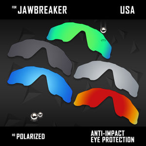Anti Scratch Polarized Replacement Lenses for-Oakley Jawbreaker OO9290 Options