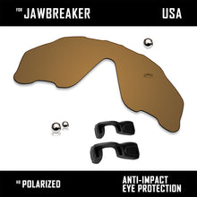 Load image into Gallery viewer, Anti Scratch Polarized Replacement Lens&amp;Rubber Kits for-Oakley Jawbreaker OO9290