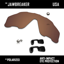 Load image into Gallery viewer, Anti Scratch Polarized Replacement Lens&amp;Rubber Kits for-Oakley Jawbreaker OO9290