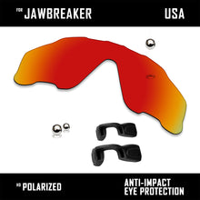 Load image into Gallery viewer, Anti Scratch Polarized Replacement Lens&amp;Rubber Kits for-Oakley Jawbreaker OO9290