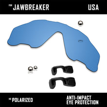 Load image into Gallery viewer, Anti Scratch Polarized Replacement Lens&amp;Rubber Kits for-Oakley Jawbreaker OO9290