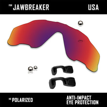 Load image into Gallery viewer, Anti Scratch Polarized Replacement Lens&amp;Rubber Kits for-Oakley Jawbreaker OO9290