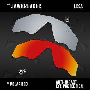 Anti Scratch Polarized Replacement Lenses for-Oakley Jawbreaker OO9290 Options