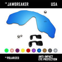 Load image into Gallery viewer, Anti Scratch Polarized Replacement Lens&amp;Rubber Kits for-Oakley Jawbreaker OO9290