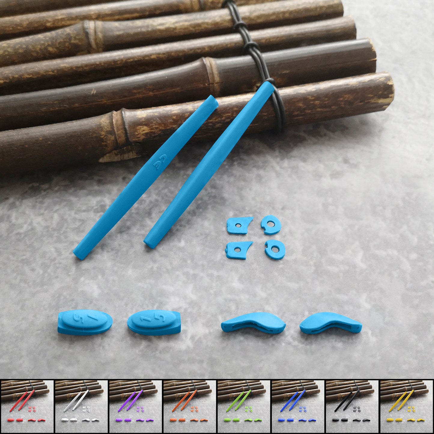 LensOcean EarSocks&Nose Pads Replacement Rubber Kit for-Oakley Juilet-Options