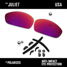 Load image into Gallery viewer, Anti Scratch Polarized Replacement Lenses &amp; Rubber Kits for-Oakley Juliet