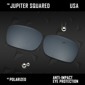 Anti Scratch Polarized Replacement Lenses for-Oakley Jupiter Squared OO9135 Opt