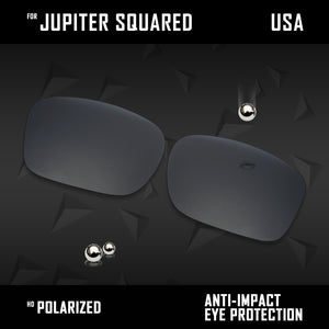 Anti Scratch Polarized Replacement Lenses for-Oakley Jupiter Squared OO9135 Opt