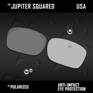 Anti Scratch Polarized Replacement Lenses for-Oakley Jupiter Squared OO9135 Opt