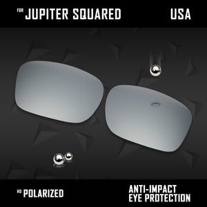 Anti Scratch Polarized Replacement Lenses for-Oakley Jupiter Squared OO9135 Opt
