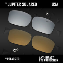 Load image into Gallery viewer, Anti Scratch Polarized Replacement Lenses for-Oakley Jupiter Squared OO9135 Opt