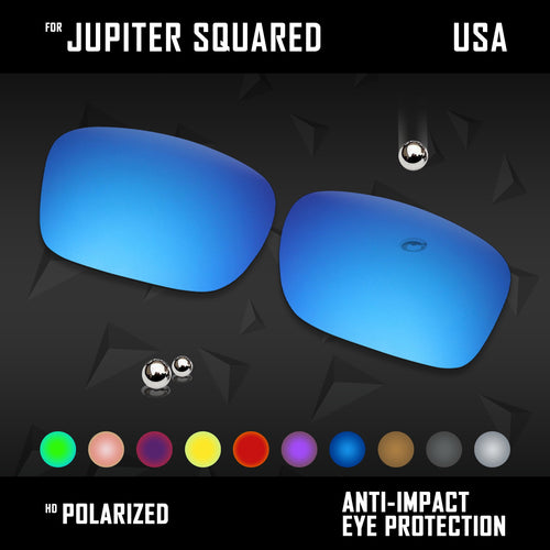 Anti Scratch Polarized Replacement Lenses for-Oakley Jupiter Squared OO9135 Opt