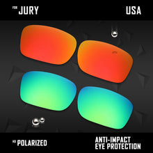 Load image into Gallery viewer, Anti Scratch Polarized Replacement Lenses for-Oakley Jury OO4045 Options