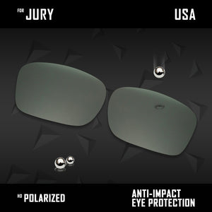Anti Scratch Polarized Replacement Lenses for-Oakley Jury OO4045 Options