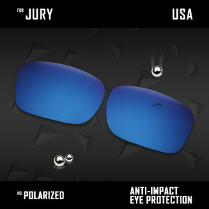 Anti Scratch Polarized Replacement Lenses for-Oakley Jury OO4045 Options