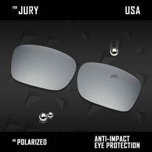 Anti Scratch Polarized Replacement Lenses for-Oakley Jury OO4045 Options