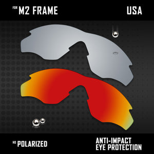 Anti Scratch Polarized Replacement Lenses for-Oakley M2 Frame OO9212 Options