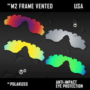 Anti Scratch Polarized Replacement Lenses for-Oakley M2 Frame Vented Options