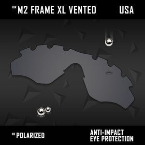 Anti Scratch Polarized Replacement Lens for-Oakley M2 Frame XL Vented OO9343 Opt