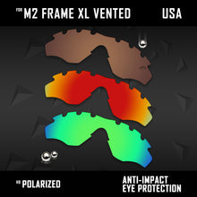 Load image into Gallery viewer, Anti Scratch Polarized Replacement Lens for-Oakley M2 Frame XL Vented OO9343 Opt