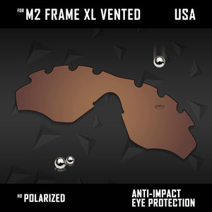 Anti Scratch Polarized Replacement Lens for-Oakley M2 Frame XL Vented OO9343 Opt