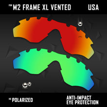 Load image into Gallery viewer, Anti Scratch Polarized Replacement Lens for-Oakley M2 Frame XL Vented OO9343 Opt