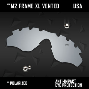 Anti Scratch Polarized Replacement Lens for-Oakley M2 Frame XL Vented OO9343 Opt