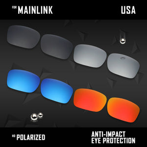 Anti Scratch Polarized Replacement Lenses for-Oakley Mainlink OO9264 Options