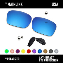Anti Scratch Polarized Replacement Lenses&Rubber Kits for-Oakley Mainlink OO9264