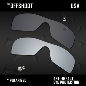 Anti Scratch Polarized Replacement Lenses for-Oakley Offshoot OO9190 Options