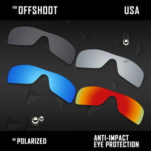 Anti Scratch Polarized Replacement Lenses for-Oakley Offshoot OO9190 Options