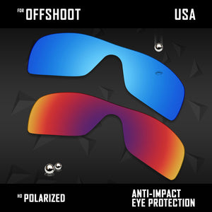 Anti Scratch Polarized Replacement Lenses for-Oakley Offshoot OO9190 Options