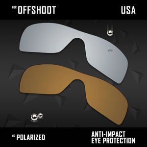 Anti Scratch Polarized Replacement Lenses for-Oakley Offshoot OO9190 Options