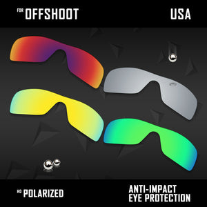 Anti Scratch Polarized Replacement Lenses for-Oakley Offshoot OO9190 Options