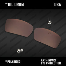 Load image into Gallery viewer, Anti Scratch Polarized Replacement Lenses for-Oakley Oil Drum Options