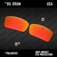 Load image into Gallery viewer, Anti Scratch Polarized Replacement Lenses for-Oakley Oil Drum Options