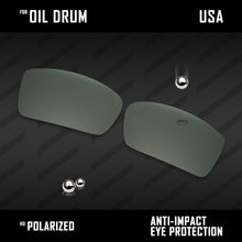 Load image into Gallery viewer, Anti Scratch Polarized Replacement Lenses for-Oakley Oil Drum Options