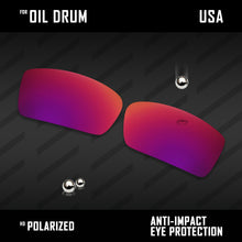 Load image into Gallery viewer, Anti Scratch Polarized Replacement Lenses for-Oakley Oil Drum Options