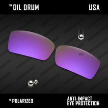 Load image into Gallery viewer, Anti Scratch Polarized Replacement Lenses for-Oakley Oil Drum Options