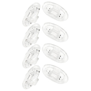 Silicone Replacement Crystal Clear Nose Piece For-Oakley Wiretap OO4071 Opt